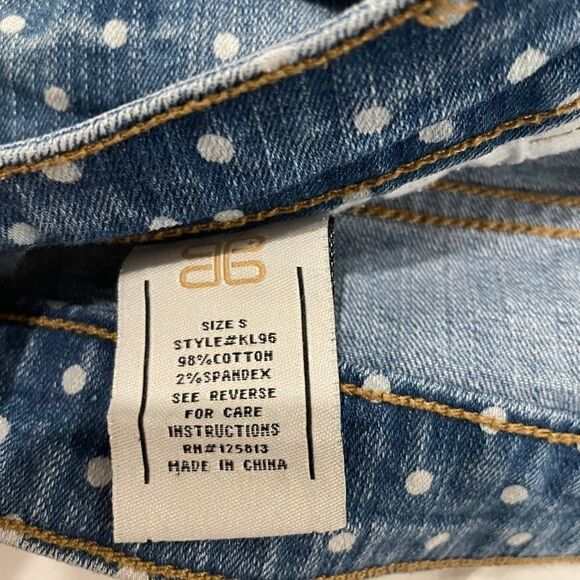 Polka Dot Jean Shorts  - Picture 2 of 5